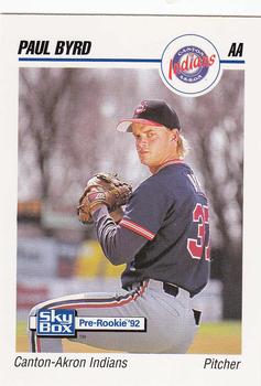 1992 SkyBox Team Sets AA #102 Paul Byrd Front