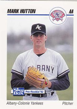 1992 SkyBox Team Sets AA #12 Mark Hutton Front