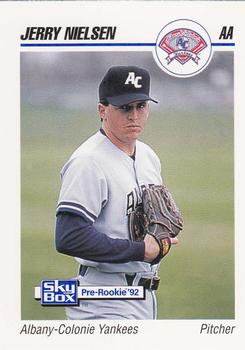 1992 SkyBox Team Sets AA #14 Jerry Nielsen Front
