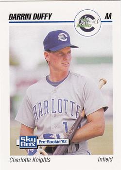 1992 SkyBox Team Sets AA #153 Darrin Duffy Front