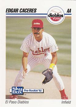 1992 SkyBox Team Sets AA #202 Edgar Caceres Front