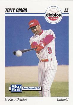 1992 SkyBox Team Sets AA #206 Tony Diggs Front