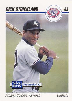 1992 SkyBox Team Sets AA #20 Rick Strickland Front