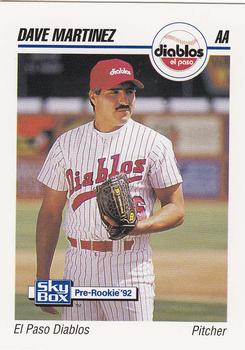 1992 SkyBox Team Sets AA #219 Dave Martinez Front