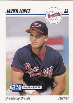 1992 SkyBox Team Sets AA #238 Javy Lopez Front