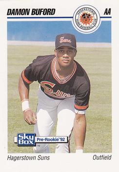 1992 SkyBox Team Sets AA #253 Damon Buford Front
