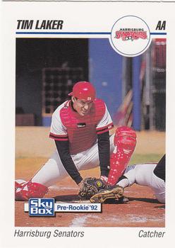 1992 SkyBox Team Sets AA #286 Tim Laker Front