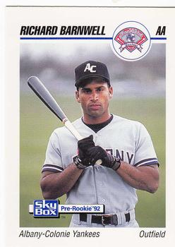 1992 SkyBox Team Sets AA #2 Rich Barnwell Front