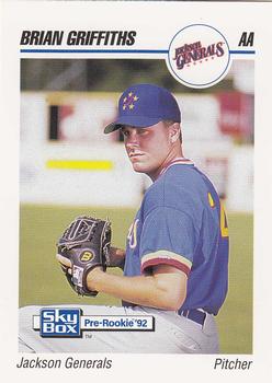 1992 SkyBox Team Sets AA #332 Brian Griffiths Front