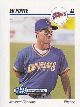 1992 SkyBox Team Sets AA #344 Ed Ponte Front