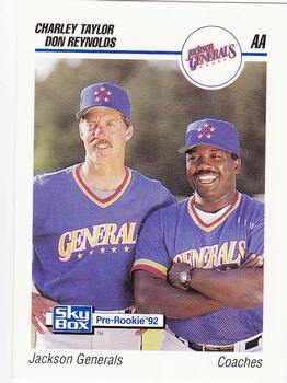 1992 SkyBox Team Sets AA #350 Charley Taylor / Don Reynolds Front