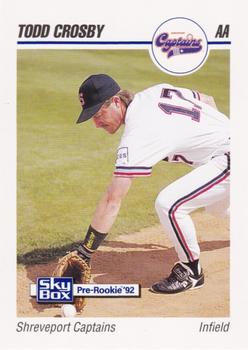 1992 SkyBox Team Sets AA #580 Todd Crosby Front