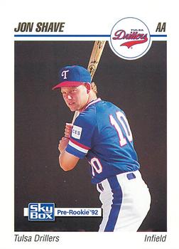 1992 SkyBox Team Sets AA #620 Jon Shave Front
