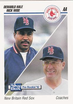 1992 SkyBox Team Sets AA #500 DeMarlo Hale / Rick Wise Front