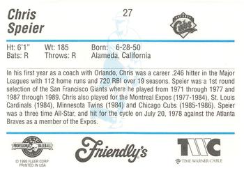 1995 Fleer ProCards #27 Chris Speier Back