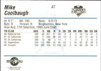 1995 Fleer ProCards #47 Mike Coolbaugh Back