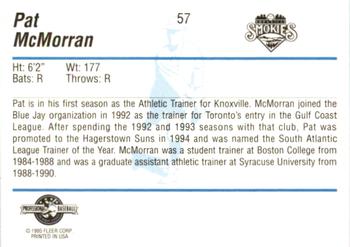 1995 Fleer ProCards #57 Pat McMorran Back
