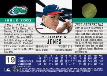 2002 Topps eTopps #19 Chipper Jones Back
