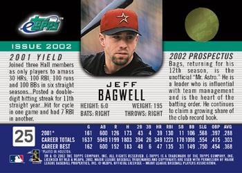 2002 Topps eTopps #25 Jeff Bagwell Back