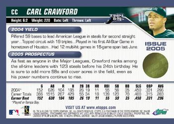 2005 Topps eTopps #41 Carl Crawford Back