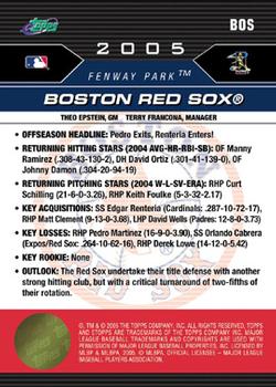 2005 Topps eTopps #5 Boston Red Sox Back