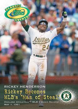 2005 Topps eTopps Classic Events #CE20 Rickey Henderson Front