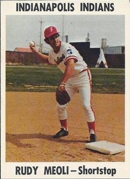 1976 Indianapolis Indians #10 Rudy Meoli Front