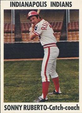 1976 Indianapolis Indians #11 Sonny Ruberto Front