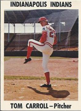 1976 Indianapolis Indians #12 Tom Carroll Front