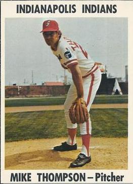 1976 Indianapolis Indians #18 Mike Thompson Front