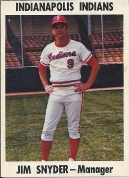 1976 Indianapolis Indians #1 Jim Snyder Front