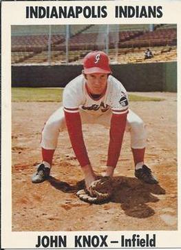 1976 Indianapolis Indians #21 John Knox Front