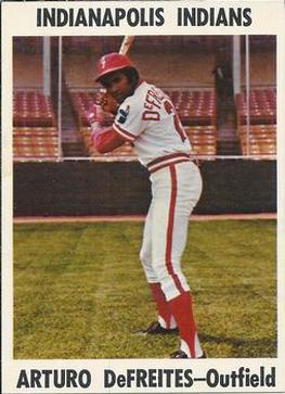 1976 Indianapolis Indians #4 Arturo Defreites Front