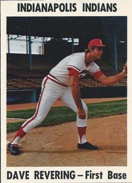 1976 Indianapolis Indians #7 Dave Revering Front