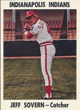 1976 Indianapolis Indians #8 Jeff Sovern Front