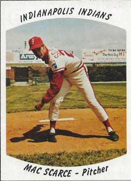 1977 Indianapolis Indians #15 Mac Scarce Front
