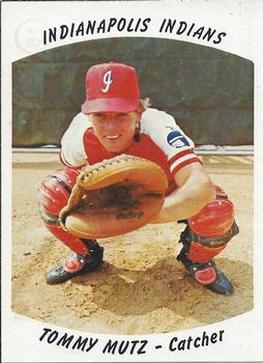 1977 Indianapolis Indians #16 Tommy Mutz Front