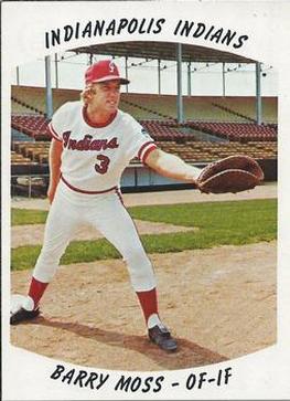 1977 Indianapolis Indians #23 Barry Moss Front
