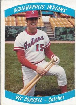 1978 Indianapolis Indians #19 Vic Correll Front