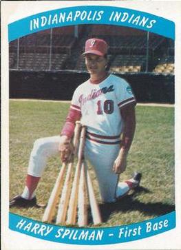 1978 Indianapolis Indians #4 Harry Spilman Front