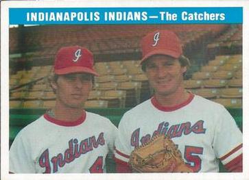 1979 Indianapolis Indians #17 Catchers (Tommy Mutz / Don Werner) Front