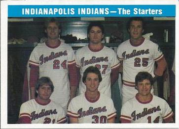 1979 Indianapolis Indians #29 Starters (Jay Howell / Bruce Berenyi / Charlie Leibrandt / Larry Rothschild / Dave Moore / Dan Dumoulin) Front