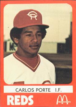 1980 TCMA Cedar Rapids Reds #6 Carlos Porte Front
