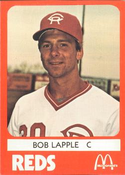 1980 TCMA Cedar Rapids Reds #10 Bob Lapple Front