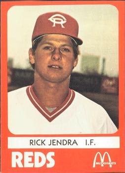 1980 TCMA Cedar Rapids Reds #11 Rick Jendra Front
