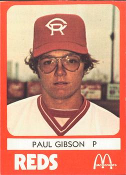 1980 TCMA Cedar Rapids Reds #18 Paul Gibson Front