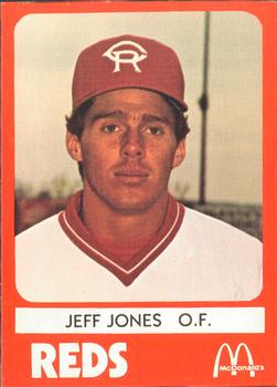 1980 TCMA Cedar Rapids Reds #19 Jeff Jones Front