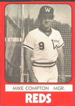 1980 TCMA Waterbury Reds #10 Mike Compton Front