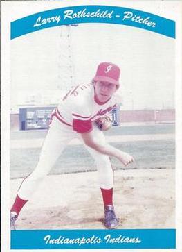 1980 Indianapolis Indians #14 Larry Rothschild Front