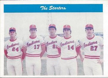 1980 Indianapolis Indians #19 Starters (Jay Howell / Bill Dawley / Joe Price / Bill Kelly / Bruce Berenyi) Front
